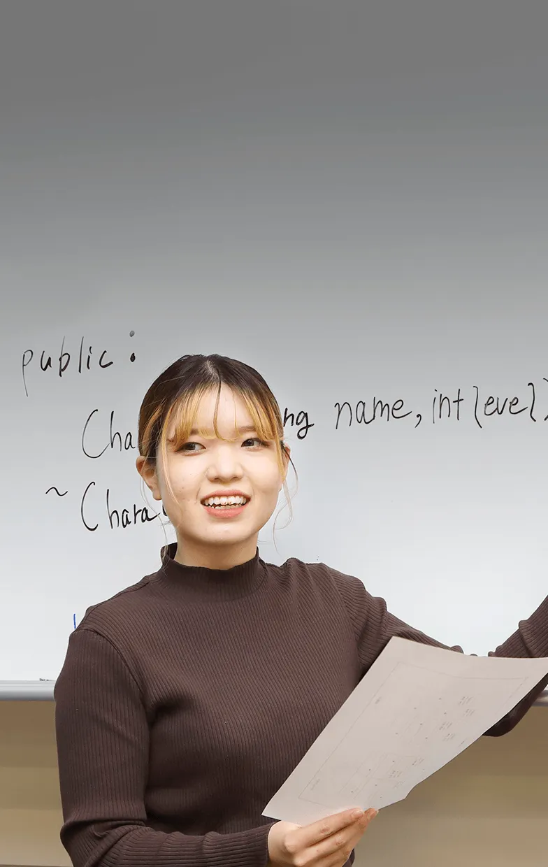 教員は学生一人ひとりと真剣に向き合えるパートナー