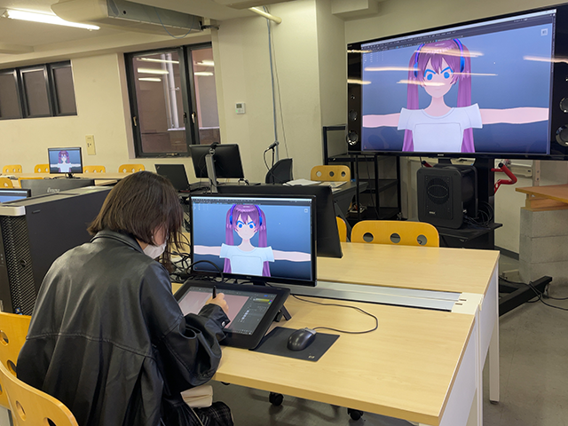 VTuberキャラクターのカスタマイズを行う様子