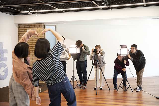 動画の撮影する様子