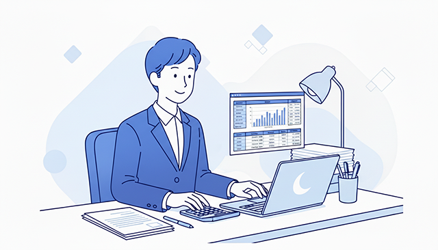 経理のイメージイラスト(AI生成)