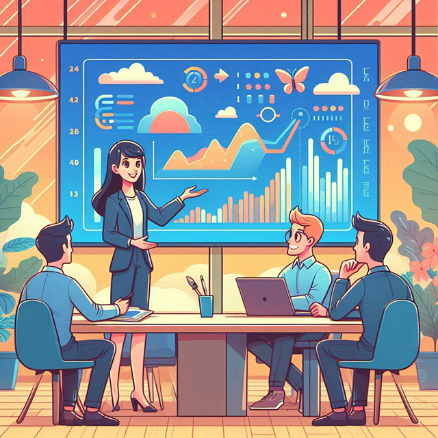 生成AIによる、データサイエンティストとエンジニアの会話の様子