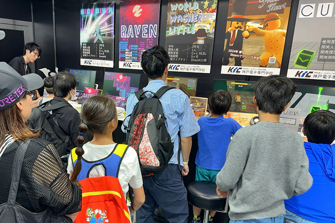 多くのお子様たちにも楽しんでもらえたPCゲームコーナー