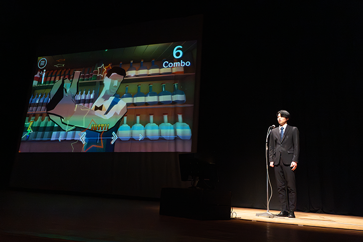 会場を熱狂させた、学生による渾身の作品プレゼンテーション