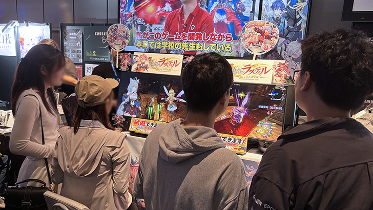 KIC Gamesブースで試遊いただく方々